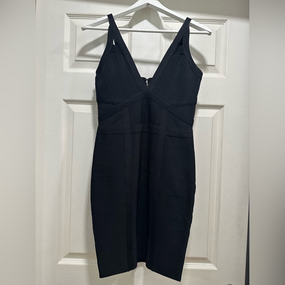 Guess black bandage dress